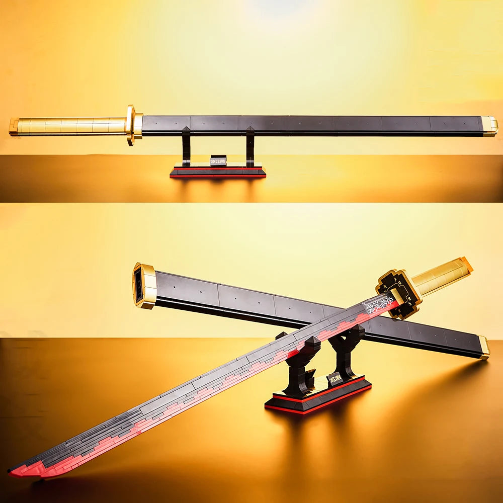 Demon Slayer Katana Building Blocks