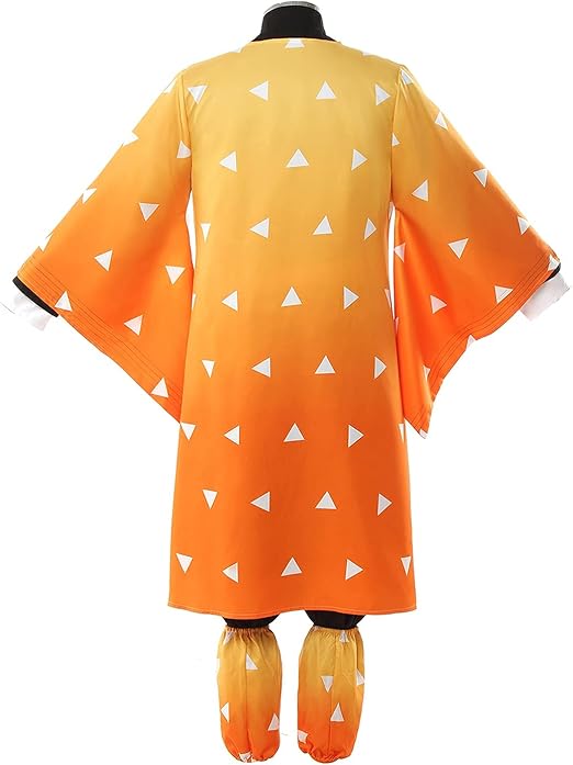 Kimetsu no Yaiba Agatsuma Zenitsu Cosplay Costume