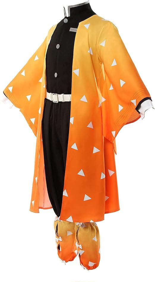 Kimetsu no Yaiba Agatsuma Zenitsu Cosplay Costume