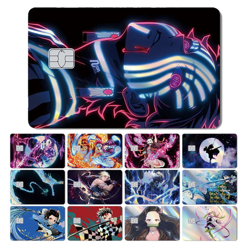 Demon Slayers Holographic Skin Cover Film for credit Card