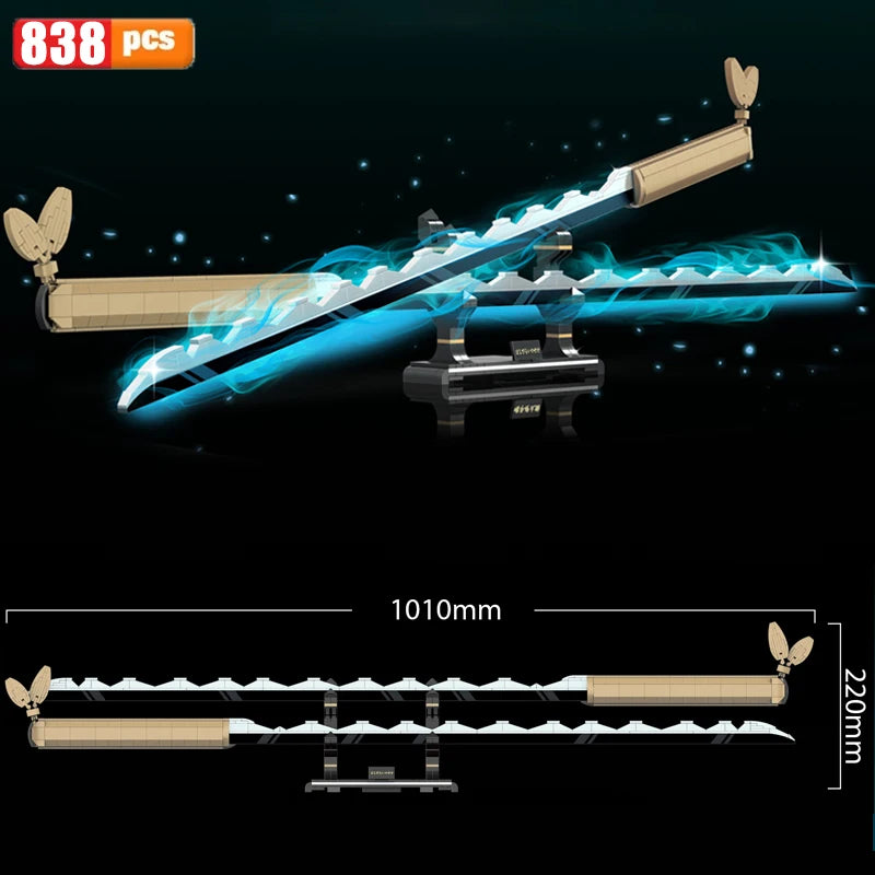 Demon Slayer Katana Building Blocks
