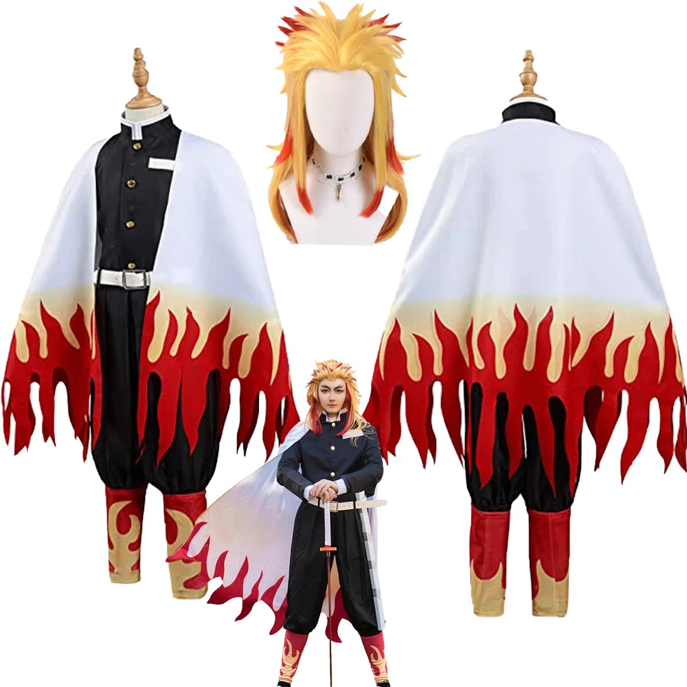 Kimetsu no Yaiba Rengoku Cosplay Costume