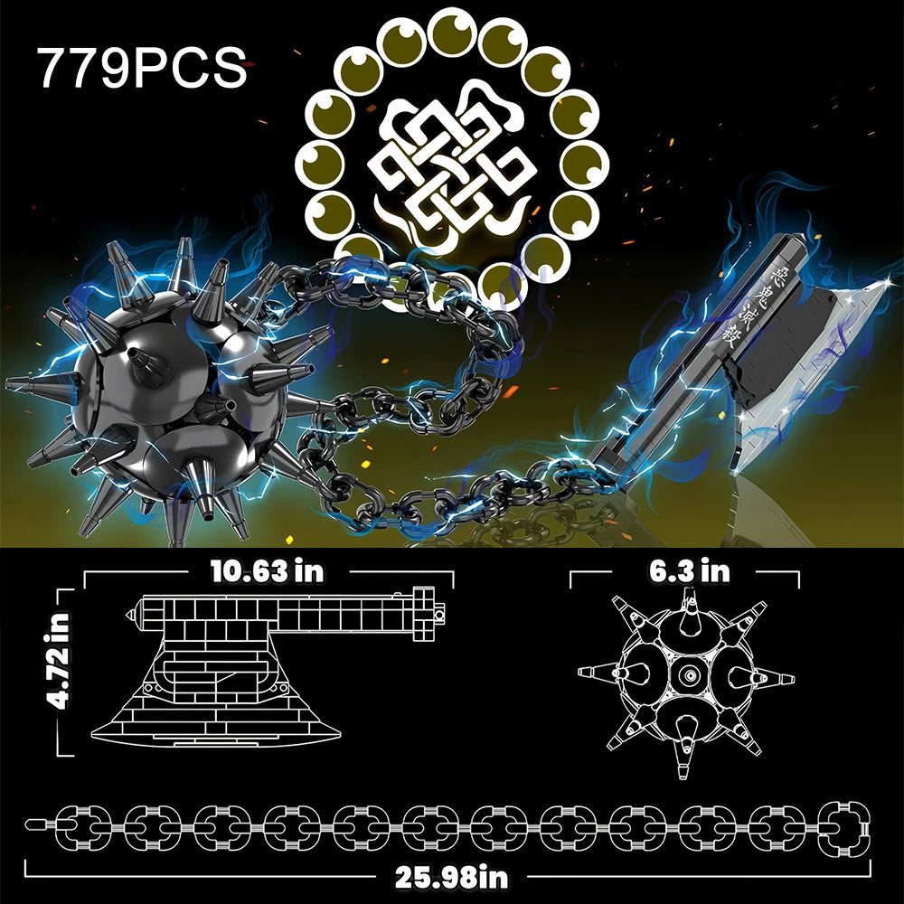 Demon Slayer Katana Building Blocks