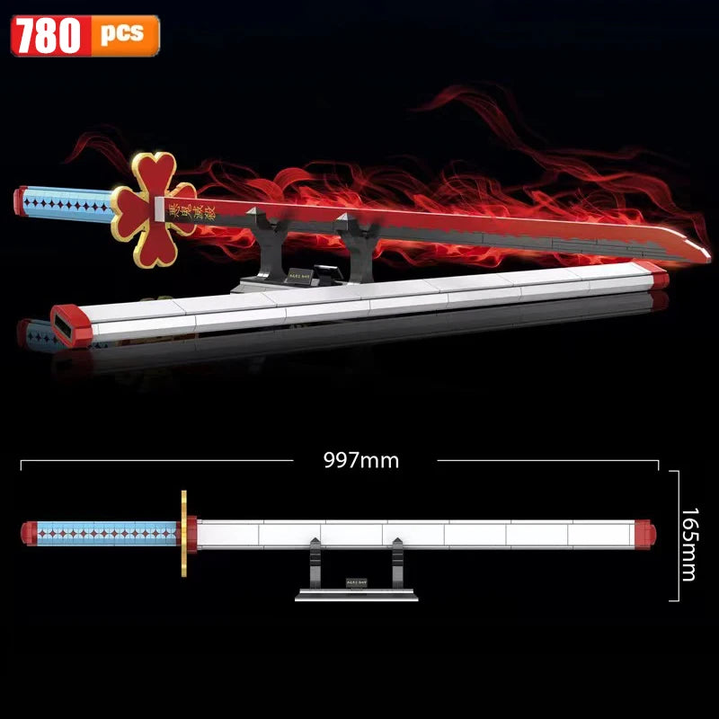 Demon Slayer Katana Building Blocks