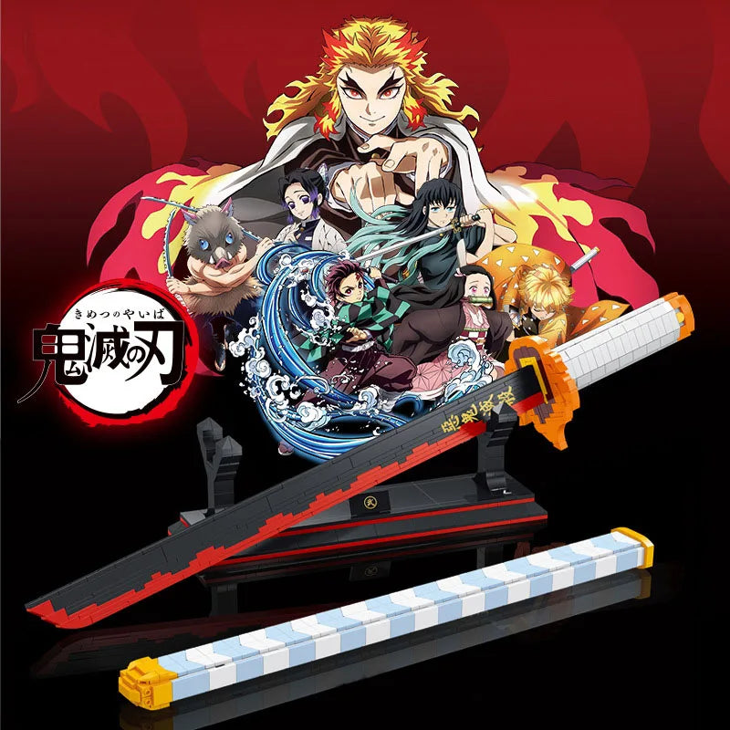 Demon Slayer Katana Building Blocks