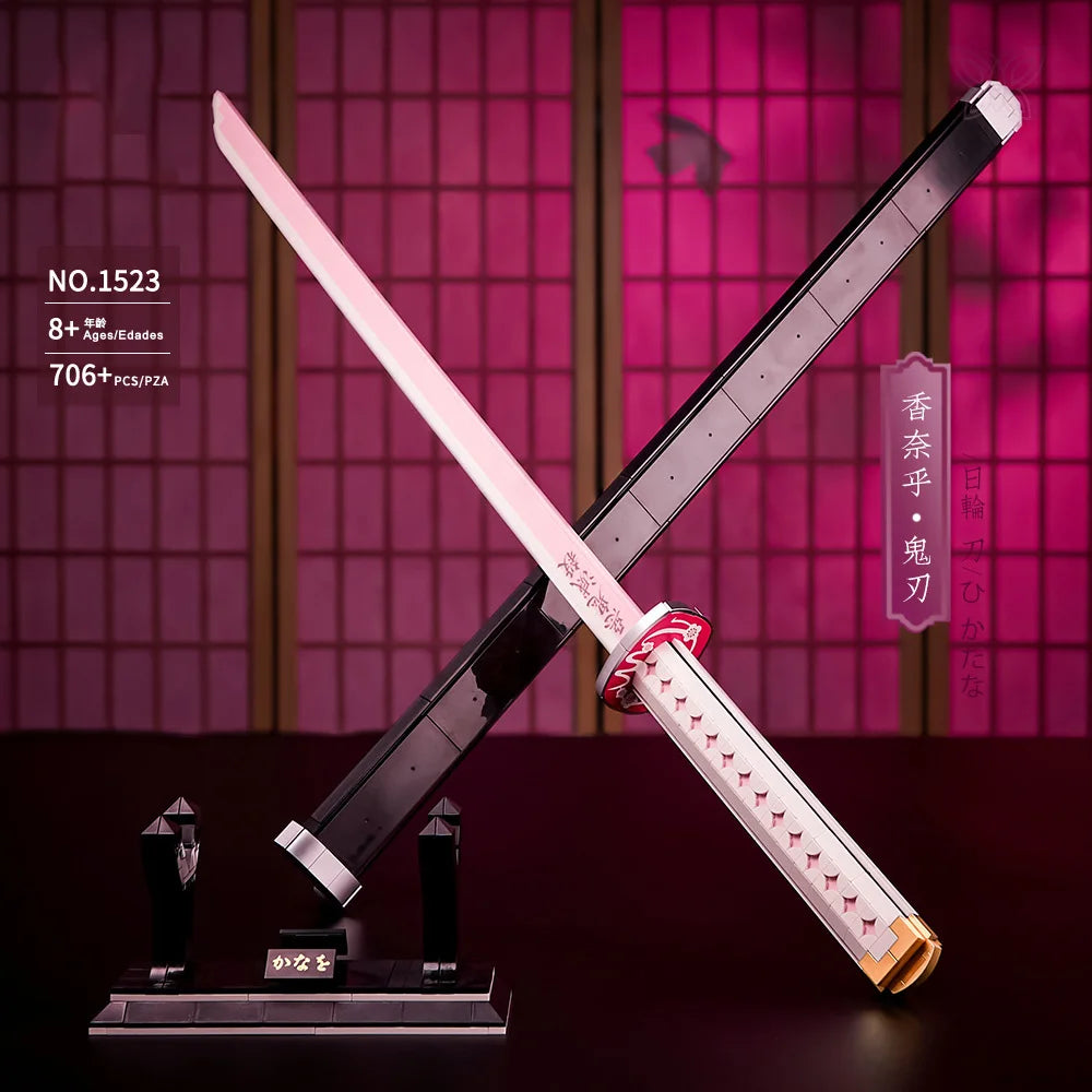 Demon Slayer Katana Building Blocks