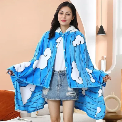 Kimetsu No Yaiba Blanket Hoodie