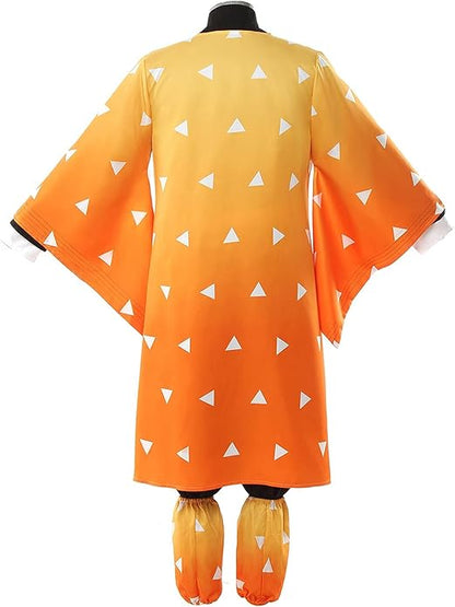 Kimetsu no Yaiba Agatsuma Zenitsu Cosplay Costume