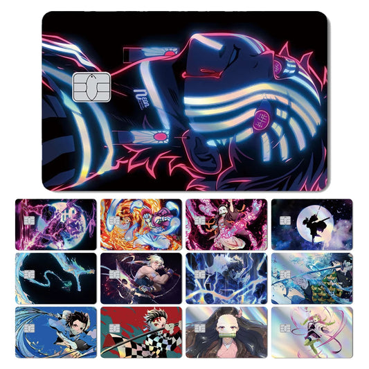 Demon Slayers  Holographic  Skin Cover  Film for credit Card