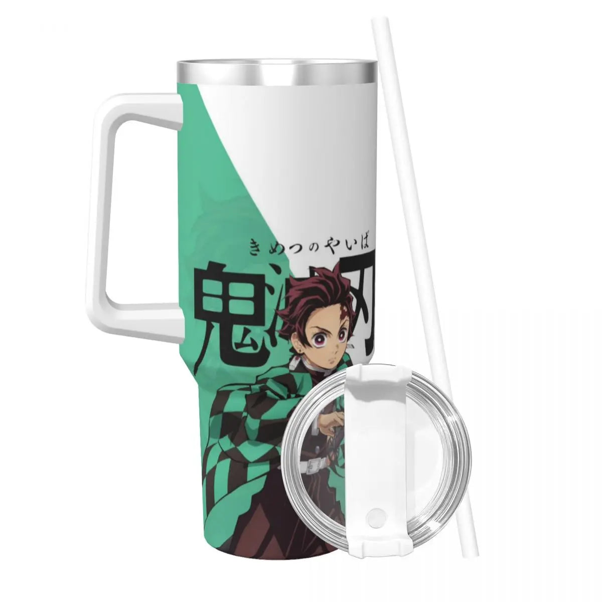 Demon Slayer 40 oz Tumbler with Handle and Straw