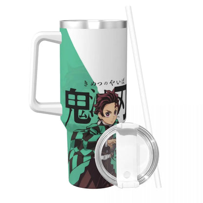 Demon Slayer 40 oz Tumbler with Handle and Straw