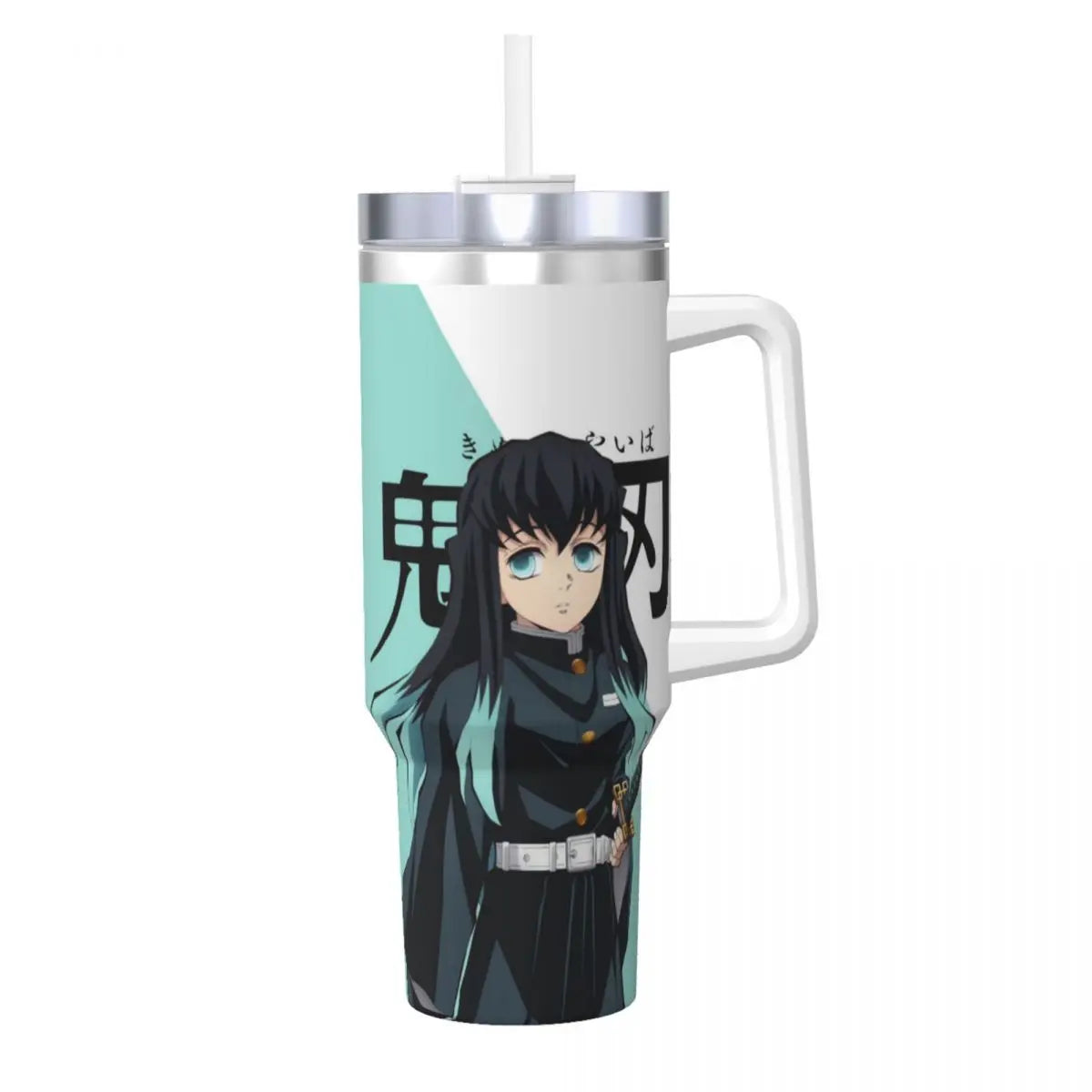 Demon Slayer 40 oz Tumbler with Handle and Straw