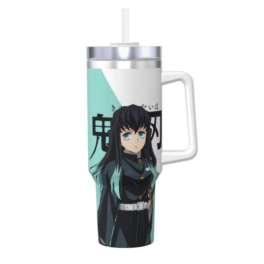 Demon Slayer 40 oz Tumbler with Handle and Straw